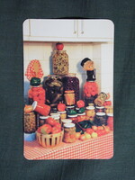 Kártyanaptár,Nyíregyháza,Zöldért vállalat,zöldség,gyümölcs,csemege üzletek, 1991   (7)