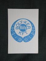 Kártyanaptár,Bóly-Ker kft.,Bóly, 1991   (7)