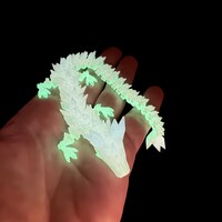 3D nyomtatott világító sárkány, 3D állat figura, világító játék 22 cm-es sárkány figura