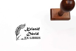 Penna ex libris stamp with own name