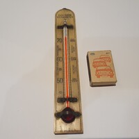 Antique English thermometer with comfort level indicators, very good condition, working