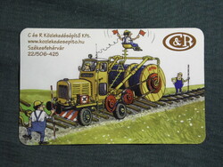 Kártyanaptár,Székesfehérvár,közlekedésépítő Kft,grafikai,sínépító kocsi, 2012  (7)