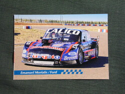 Kártyanaptár,Emanuel Moriatis versenyző,Ford FalconTurismo Carretera versenyautó, 2016  (7)