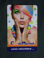 Kártyanaptár,Goods Market háztartási üzletek,női modell, 2014  (7)