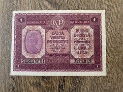 Olaszország 1 Líra 1918 XF