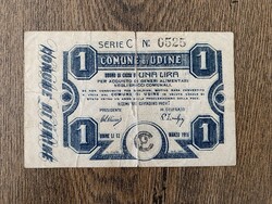 Udine 1 Líra 1918 VG
