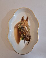 GYŰJTEMÉNYBE!! Ritka Herendi lovas porcelán tálka