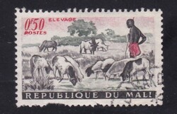 Mali 0.50 Francs Régi Bélyeg 1961