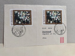 Űrhajózási cserenap emléklap Csók István-bélyegekkel és körmendi alkalmi bélyegzéssel (1981)