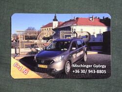 Kártyanaptár,Mischinger György,Eger TAXI, 2018  (7)