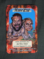 Kártyanaptár,Kovács Zsigmond karikatúrista,Bud Spencer és Terence Hill , 2025  (7)