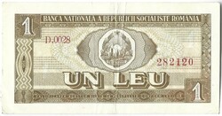 1 leu lej 1966 Románia