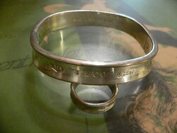 Vintage Tiffany & Co. 1837 Ezüst Unisex Karperec és Gyűrű Szett (1997)