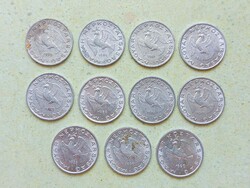 Magyarország 11 db Különböző Érme 10 Fillér 1978-1990