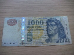 1.000 Forint 2015   A képen látható állapotban ( Forgalomból Kivont Bankjegy )