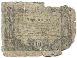 10 kreuzer krajczár krajcár 1860