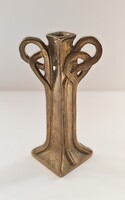 Antik német Jugendstil bronz kisváza – WMF / Kayserzinn stílus, kb. 1900–1910