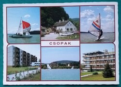 Balaton. Nyár. Vitorlás. Csopak - képeslap, futott, 1987