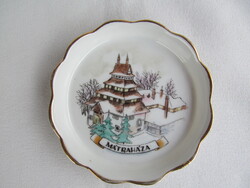 Mátraháza emlék Aquincumi porcelán tálka