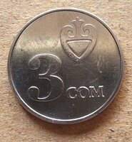 Kirgizisztán 3 som 2008 (LA67)