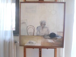 Fábián Gyöngyvér 70X70 + keret méretü olaj képe