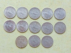 Magyarország 13 db Különböző Érme 10 Fillér 1977-1990