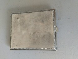 Árt Deco K & Co. Jelzett alpakka cigaretta tartó doboz. C. 1920