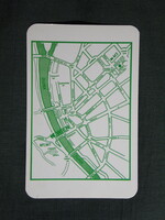 Kártyanaptár,Hotel Benczúr,Budapest,grafikai,térképes, 1992   (7)