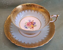Angol porcelán teás csésze tányérral 1 (M5237)