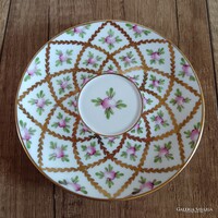 Régi Herendi Spro mintás porcelán tálka