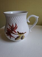 Retro Hollóházi porcelán hasas bögre