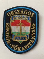 Rendőrségi tépőzáras karjelvény karjelzés felvarró