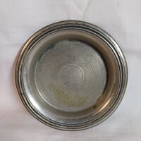 Antik Art. Krupp Berndorf ezüstözött alpakka poháralátét (10 cm, 1891-1927)