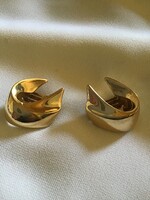Vintage Christian Dior elegáns, aranyozott klipszes fülbevaló pá
