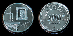 V 4567 Magyarország ezüst 2000 forint 1998 Eötvös Lóránd