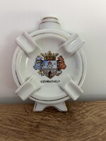 ANTIK HERENDI PORCELÁN, KULACS ALAKÚ, SZOMBATHELY CÍMERES HAMUTÁL, 1941