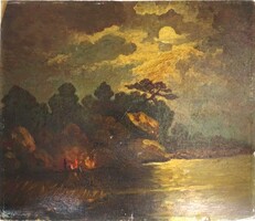 2A778 Garay-signed: Riverside evening