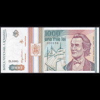 Románia 1000 Lei 1993 P-102 UNC