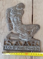 Viktor Funk: ( Németország ) Saar 1918-1935 öntöttvas relief