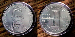 V 7283 Magyarország ezüst 3000 forint 2009 Kazinczy Ferenc