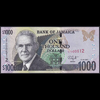 Jamaica 1000 Dollars 2017 P-86m UNC