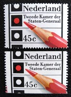 HOL1093A+C / Hollandia 1977 Parlamenti Választások bélyegek postatiszta