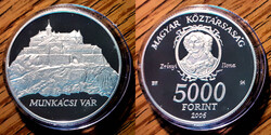W 1116 Magyarország ezüst 5000 forint 2006 Munkács vára Proof