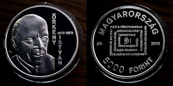 K 0887 Magyarország ezüst 5000 forint 2012 Örkény István Proof