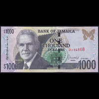 Jamaica 1000 Dollars 2021 P-86p UNC