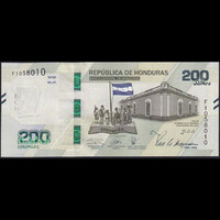 Honduras 200 Lempiras 2019 P-W105 emlékbankjegy UNC