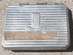 1948 Régi magyar cigarettás fémdoboz - alkalmi a centenáriumra
