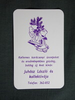 Kártyanaptár,Juhász László és kollektívája,Barcs, 1994   (7)