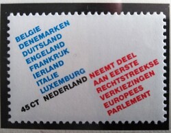 HOL1134 / Hollandia 1979  Európai választások bélyeg postatiszta