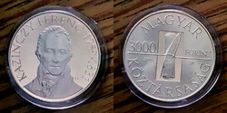 K 0882 Magyarország ezüst 3000 forint 2009 Kazinczy Ferenc Proof